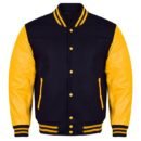 Premium Varsity Letterman Baseball Bomber Wool & Genuine Leather Sleeves  Jackets - 2