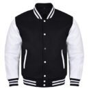 Premium Varsity Letterman Baseball Bomber Wool & Genuine Leather Sleeves  Jackets - 52