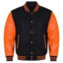 Premium Varsity Letterman Baseball Bomber Wool & Genuine Leather Sleeves  Jackets - 56