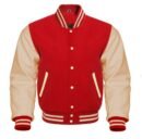 Premium Varsity Letterman Baseball Bomber Wool & Genuine Leather Sleeves  Jackets - 16