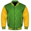 Premium Varsity Letterman Baseball Bomber Wool & Genuine Leather Sleeves  Jackets - 21