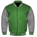 Premium Varsity Letterman Baseball Bomber Wool & Genuine Leather Sleeves  Jackets - 22