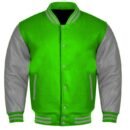 Premium Varsity Letterman Baseball Bomber Wool & Genuine Leather Sleeves  Jackets - 24
