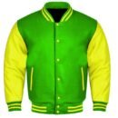 Premium Varsity Letterman Baseball Bomber Wool & Genuine Leather Sleeves  Jackets - 26
