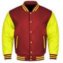 Premium Varsity Letterman Baseball Bomber Wool & Genuine Leather Sleeves  Jackets - 30