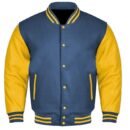 Premium Varsity Letterman Baseball Bomber Wool & Genuine Leather Sleeves  Jackets - 31
