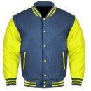 Premium Varsity Letterman Baseball Bomber Wool & Genuine Leather Sleeves  Jackets - 34