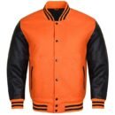Premium Varsity Letterman Baseball Bomber Wool & Genuine Leather Sleeves  Jackets - 1