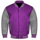 Premium Varsity Letterman Baseball Bomber Wool & Genuine Leather Sleeves  Jackets - 36