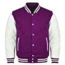 Premium Varsity Letterman Baseball Bomber Wool & Genuine Leather Sleeves  Jackets - 15