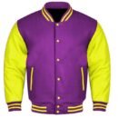 Premium Varsity Letterman Baseball Bomber Wool & Genuine Leather Sleeves  Jackets - 38