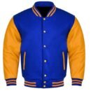 Premium Varsity Letterman Baseball Bomber Wool & Genuine Leather Sleeves  Jackets - 42