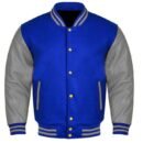 Premium Varsity Letterman Baseball Bomber Wool & Genuine Leather Sleeves  Jackets - 43