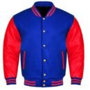 Premium Varsity Letterman Baseball Bomber Wool & Genuine Leather Sleeves  Jackets - 44