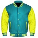 Premium Varsity Letterman Baseball Bomber Wool & Genuine Leather Sleeves  Jackets - 49