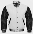 Premium Varsity Letterman Baseball Bomber Wool & Genuine Leather Sleeves  Jackets - 50