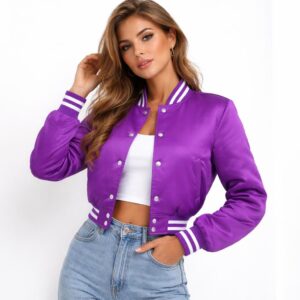 Cropped Varsity Jacket