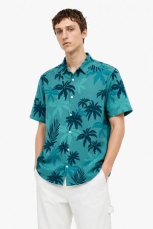 Retro Miami Palm Shirt | Vice City Style Vintage Shirt | Hawaiian Shirt Tommy Vercetti​ | Unisex | T-shirt Printing Custom